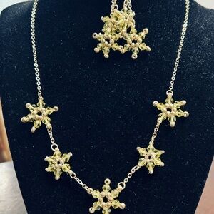 Gold Celestial Starburst Necklace